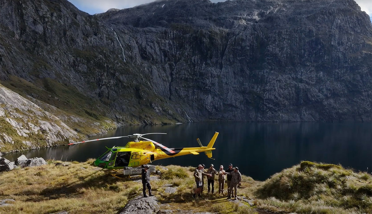 Mark Healey helicopter