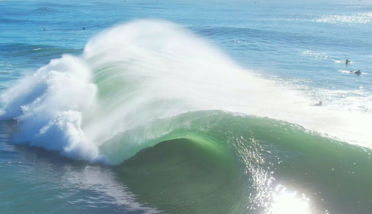 Straddie surfing