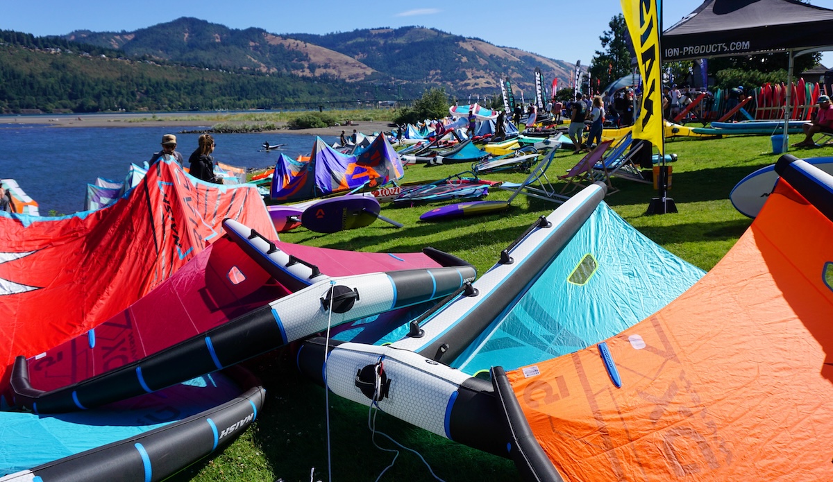 Wing Foil gear at AWSI Expo Hood River OR