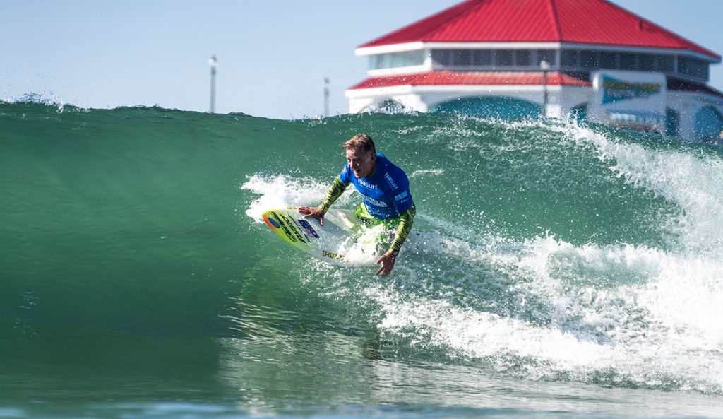 Mark Mono Stewart (AUS) at the 2023 ISA World Para Surfing Championship. Photo: Sean Evans // ISA