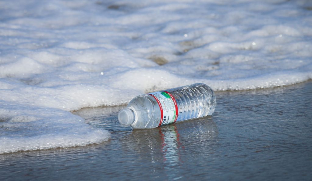 plastic water bottle