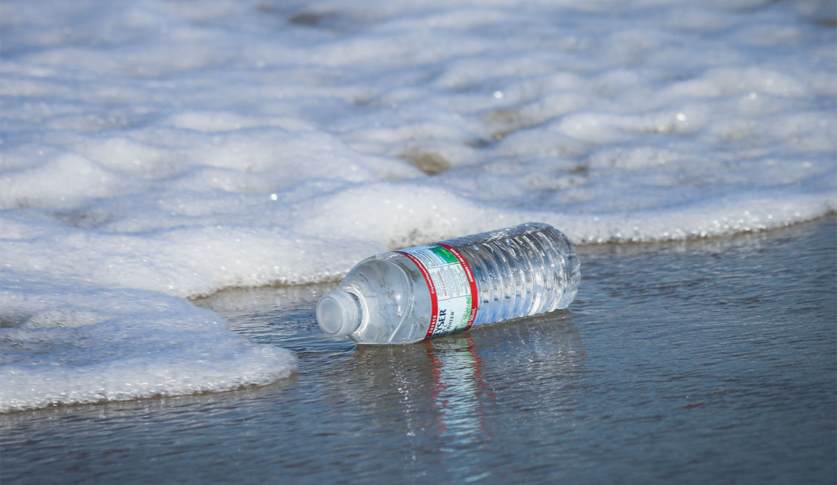 plastic water bottle