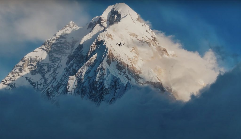 DJI drone on Mt. Everest