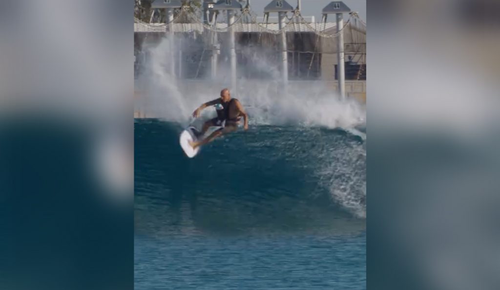 Kelly Slater working on the dad-bod. Photo: John Decesare // Instagram