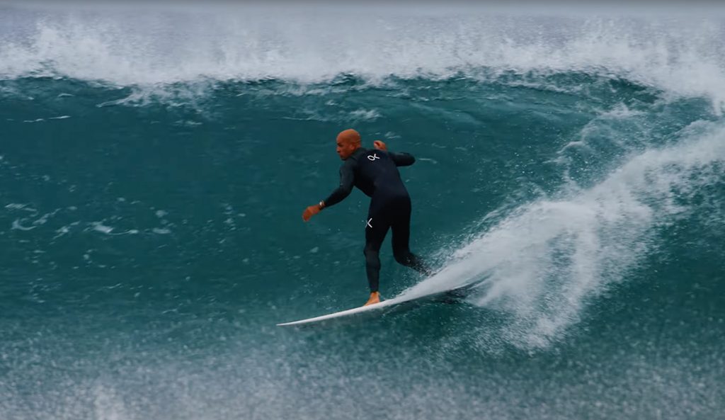 Kelly Slater proving why hes the GOAT. Photo: Dan Scott // YouTube
