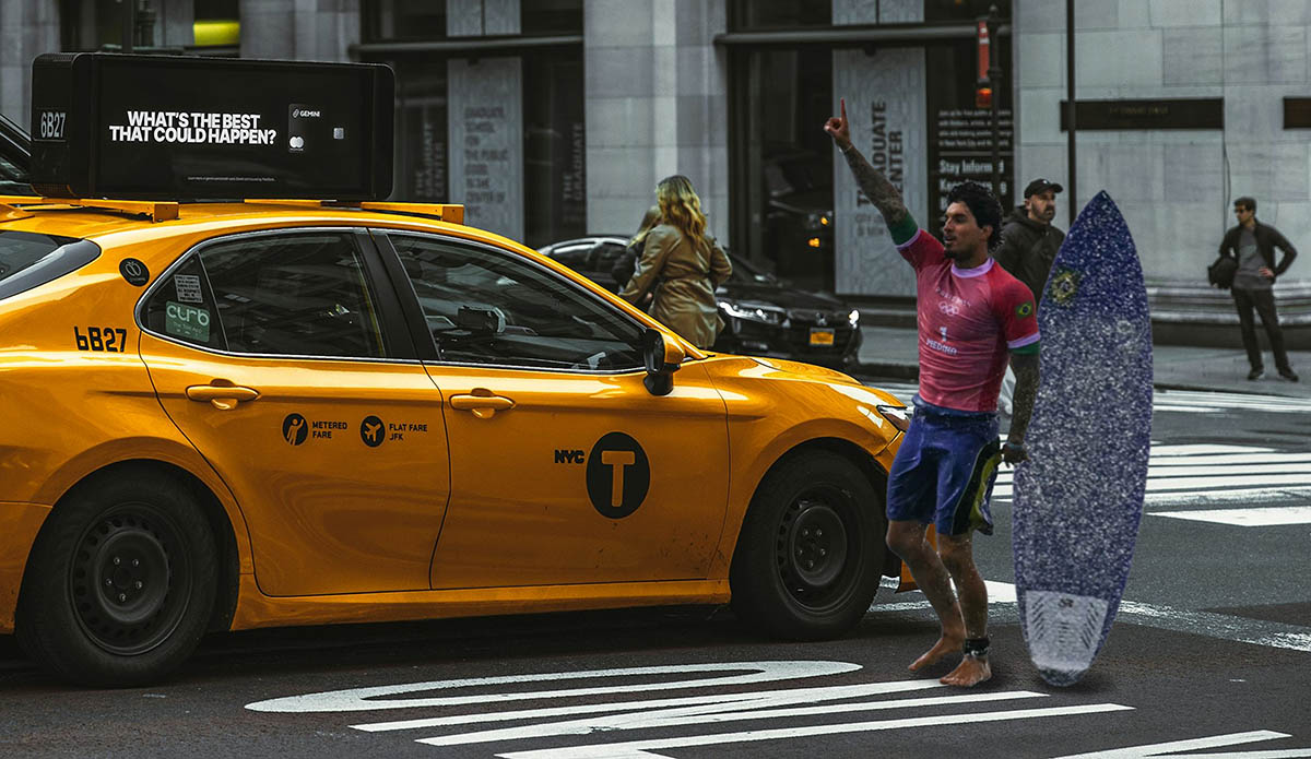 6 Images of Gabriel Medina Claiming Everyday Things