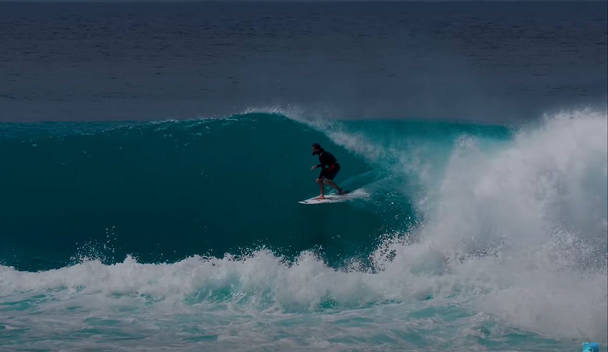 Nathan Florence surfs his newly resurrected "zombie board." Photo: Nathan Florence // YouTube