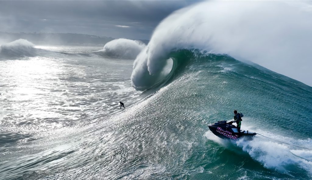 Red Bull: Big Wave Surfing is one of several Apple Vision Pro exclusve films announced by the tech company. Photo: Apple