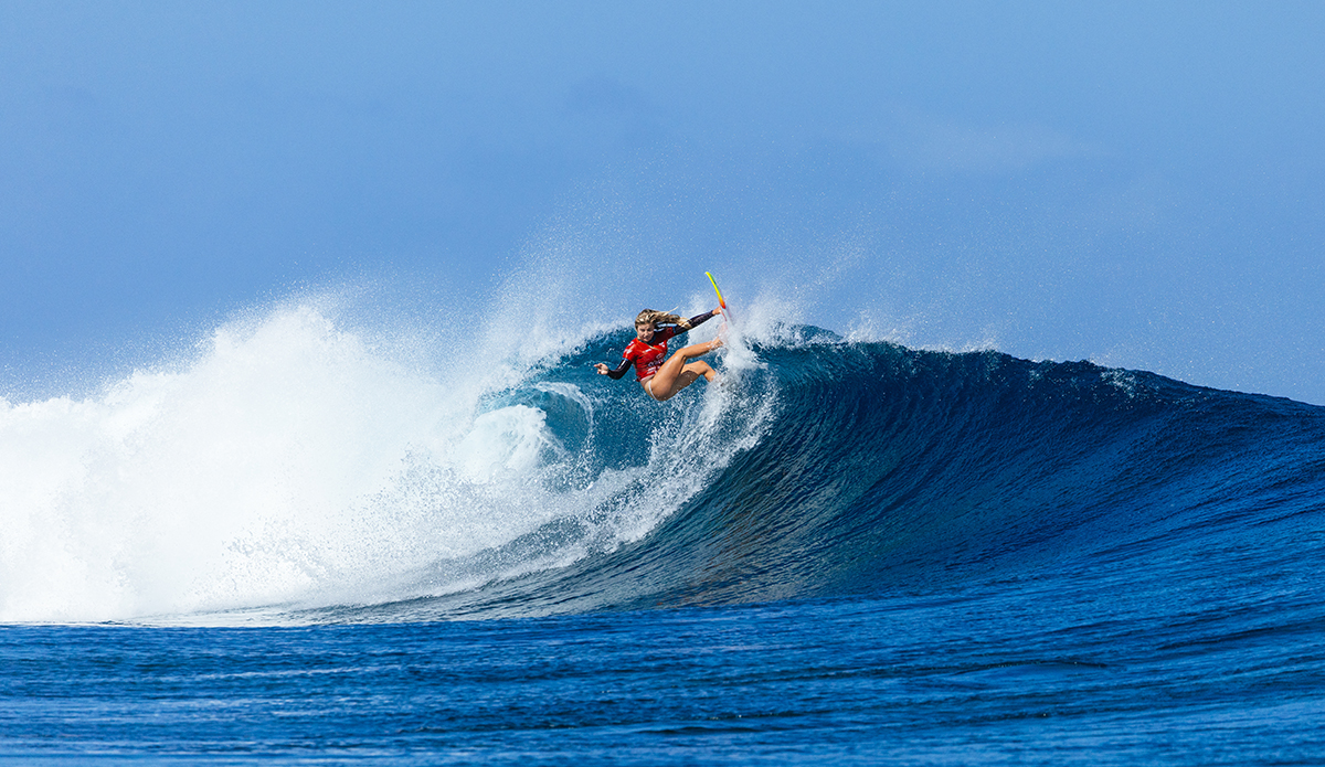 Erin Brooks in Heat 2 of the Semifinals. Photo: Matt Dunbar // WSL