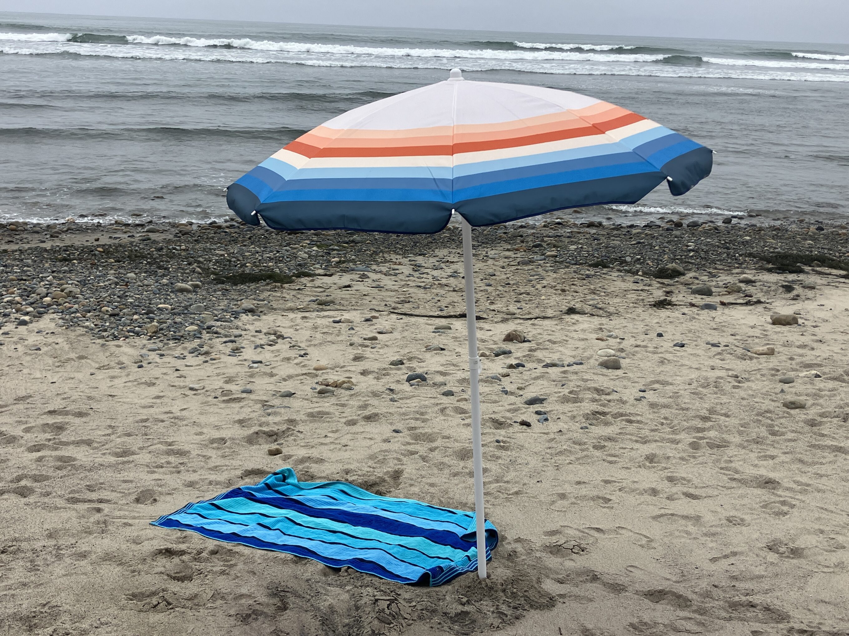 a beach umbrella at the beach