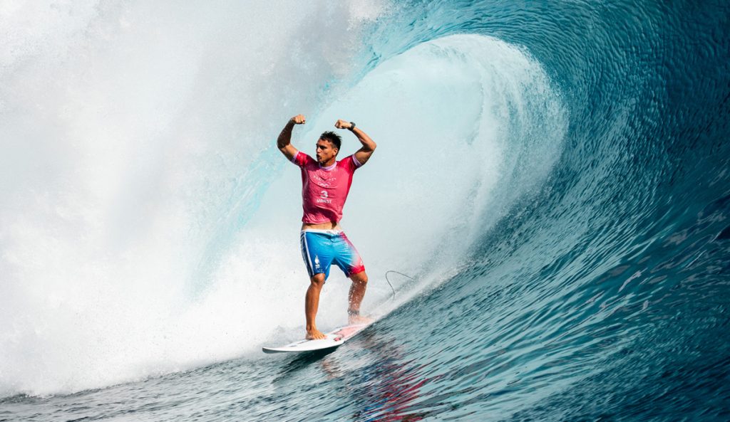 Kauli Vaast on the wave of the day. Photo: Pablo Jimenez // ISA