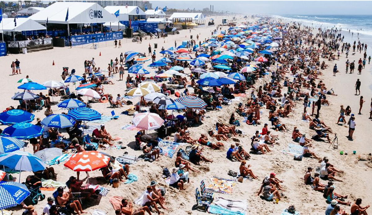 The World Surf League (WSL) Lexus US Open of Surfing Presented by Pacifico is currently underway in Huntington Beach. Photo: WSL