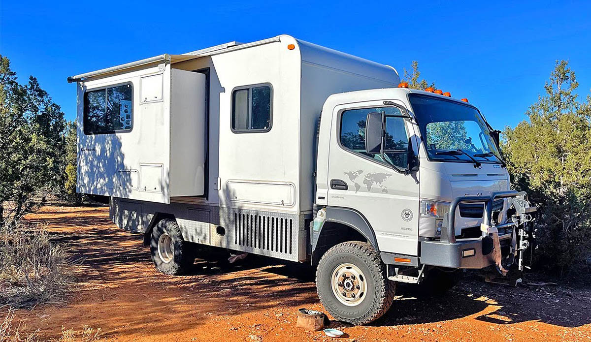 Check Out The Inside of This 4x4 Mitsubishi Fuso Canter Truck Camper