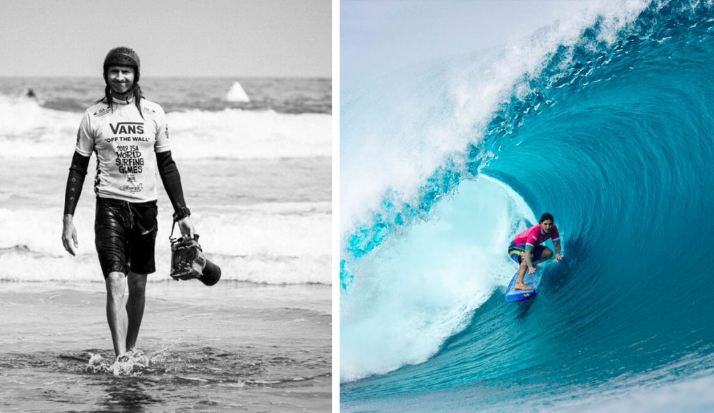 During the Olympic surfing event's most epic, and gnarly, day at Teahupo'o, Pablo Jimenez was in the water to shoot every historic moment. He told us about it.