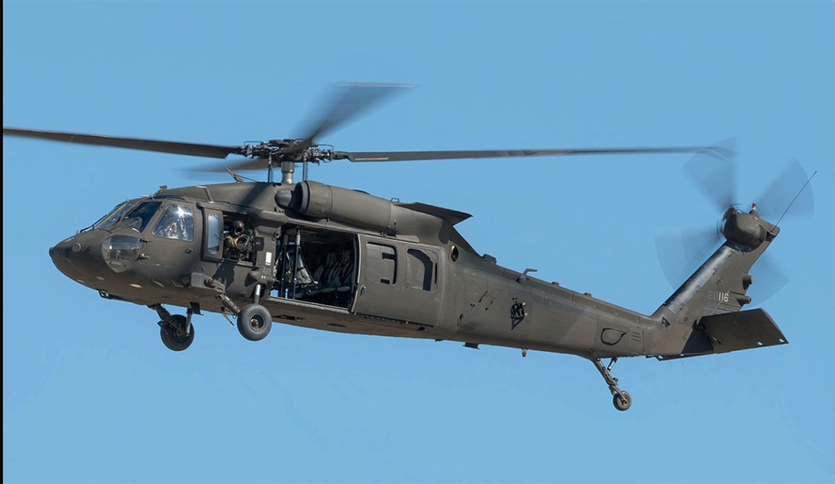 snowmobiler hits Black Hawk helicopter