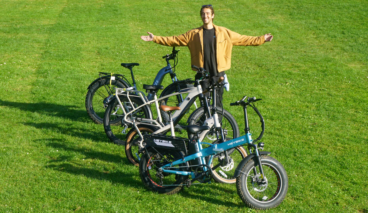 Will standing with fat tire electric bikes