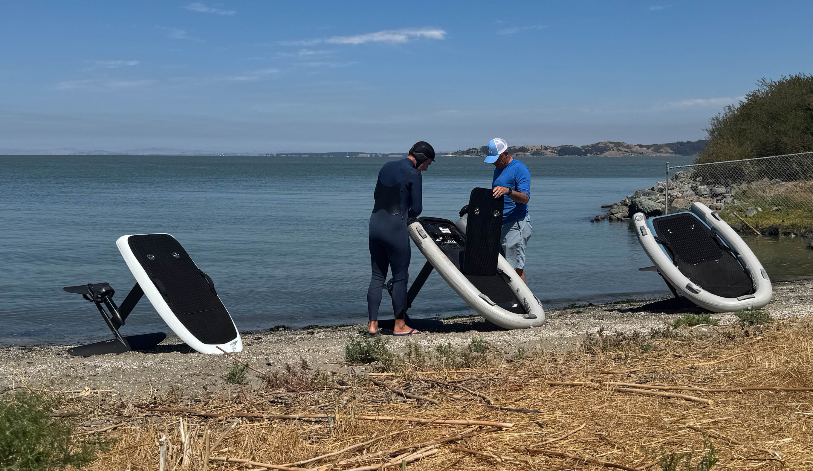 Testing the lift efoils in marin