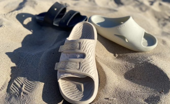Recovery slides on the sand