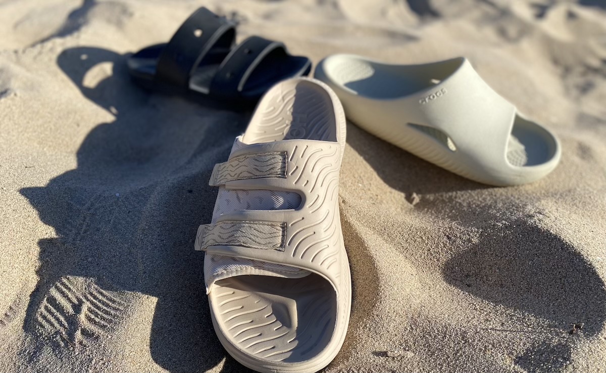 Recovery slides on the sand