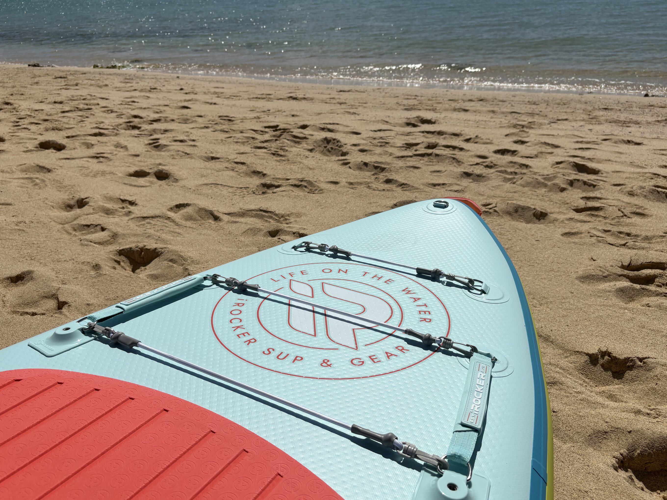 the nose of a paddle board