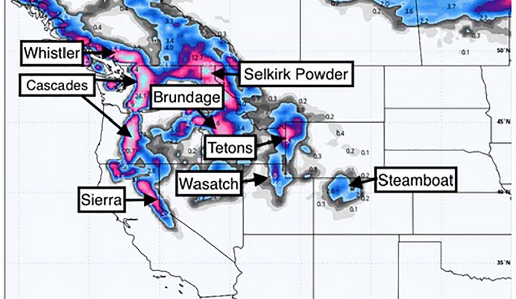 Western U.S. Ski Resorts Are Getting Pummeled With Snow (With More on the Way)