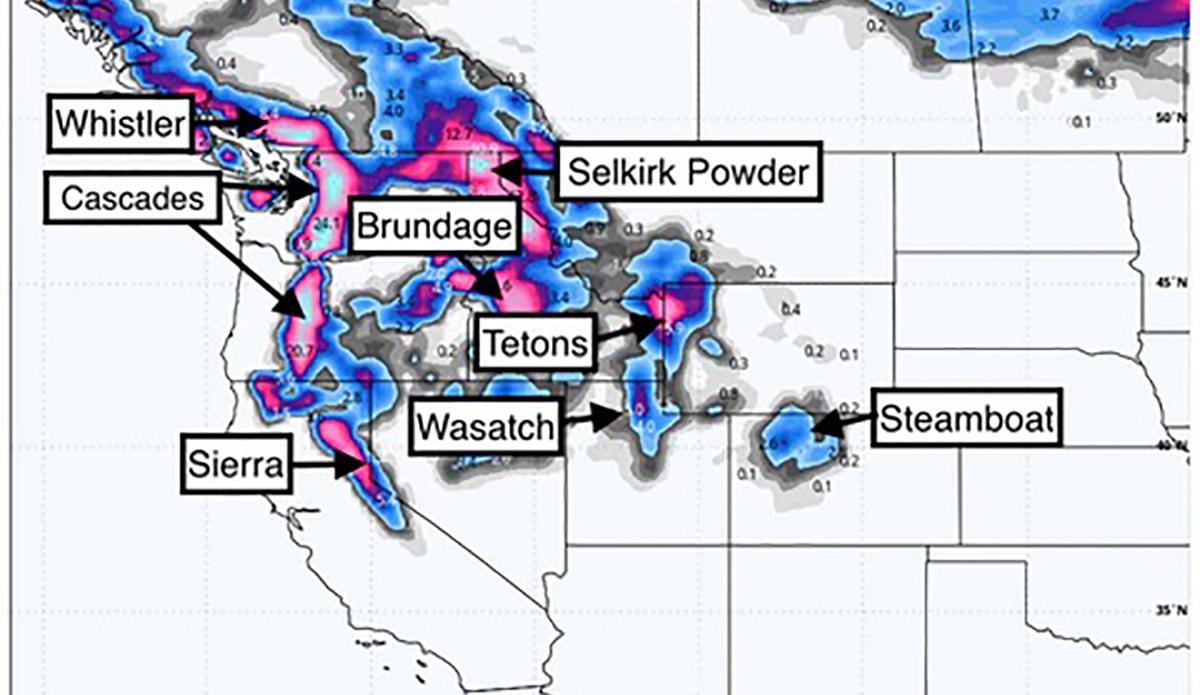 Western U.S. Ski Resorts Are Getting Pummeled With Snow (With More on the Way)