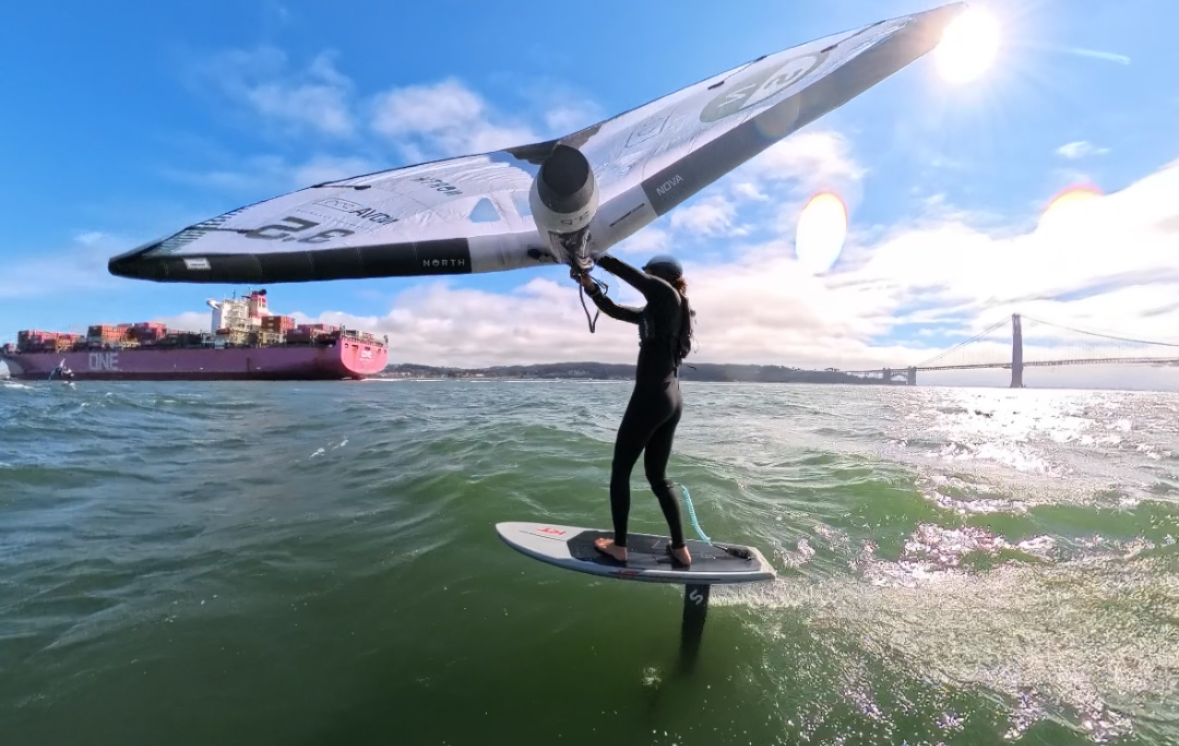 insta360 x4 attached to wing