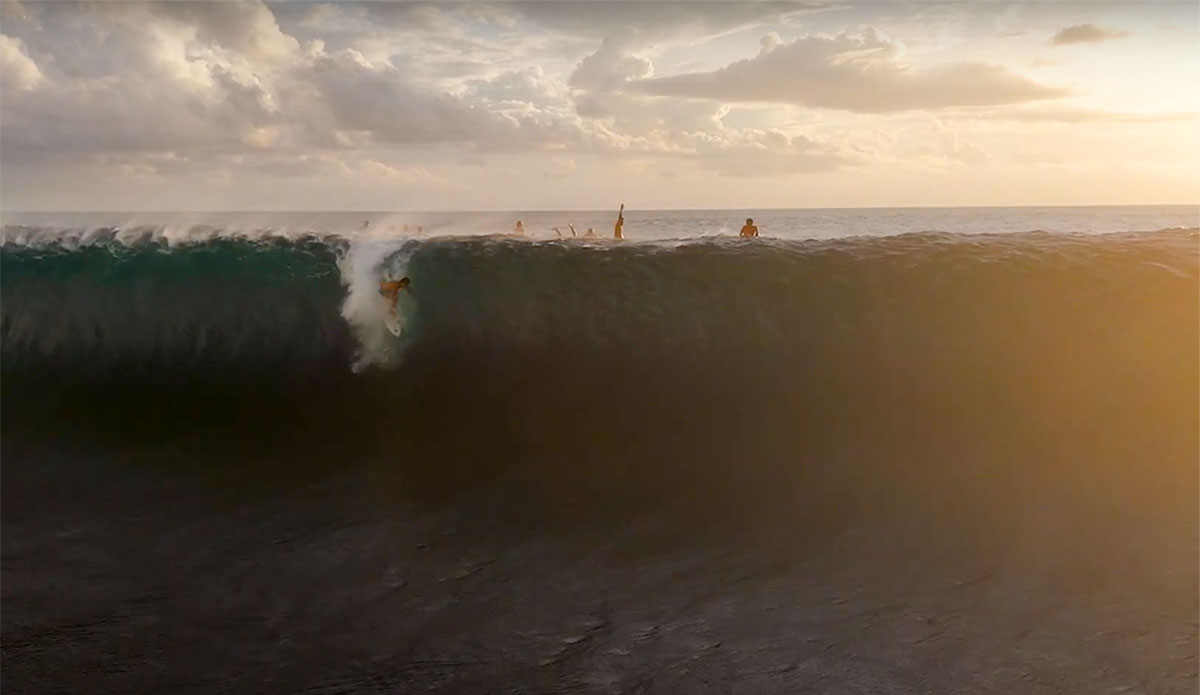 Matahi Drollet surfing teahupoo