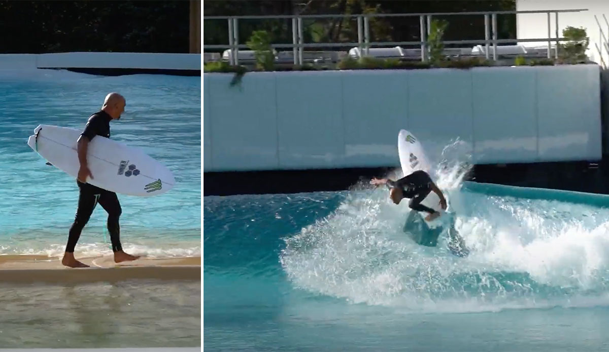 Bobby Martinez surfing Wavegarden Lab