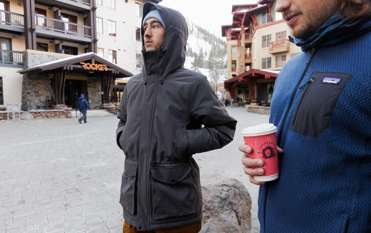 Wearing the Finisterre Velus Parka