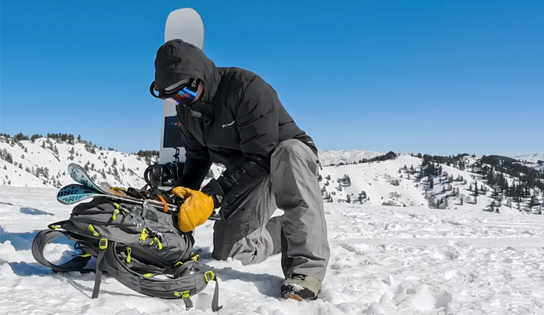 Columbia jacket in the backcountry