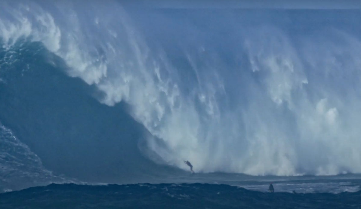Jaws wave surfed by Benjamin Sanchis
