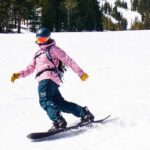 man snowboarding