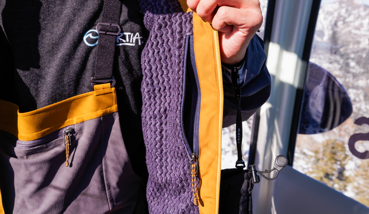 Inner lining on the Patagonia Storm Shift jacket