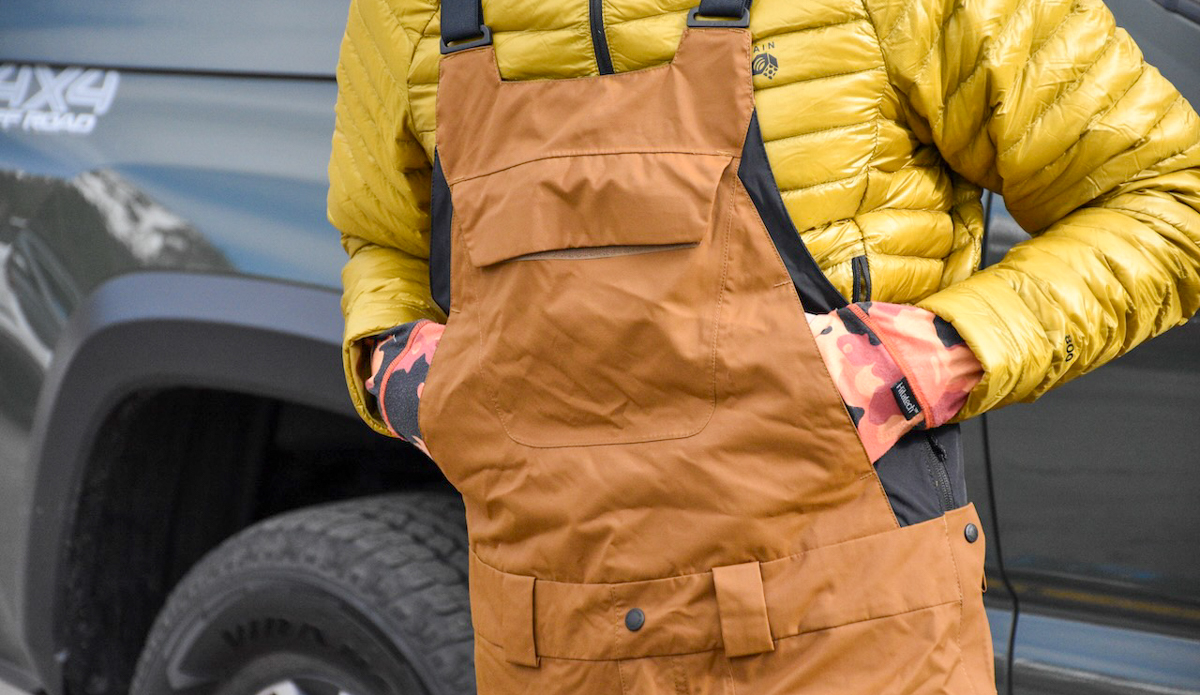 Pockets on the Mountain Hardwear Firefall Bib