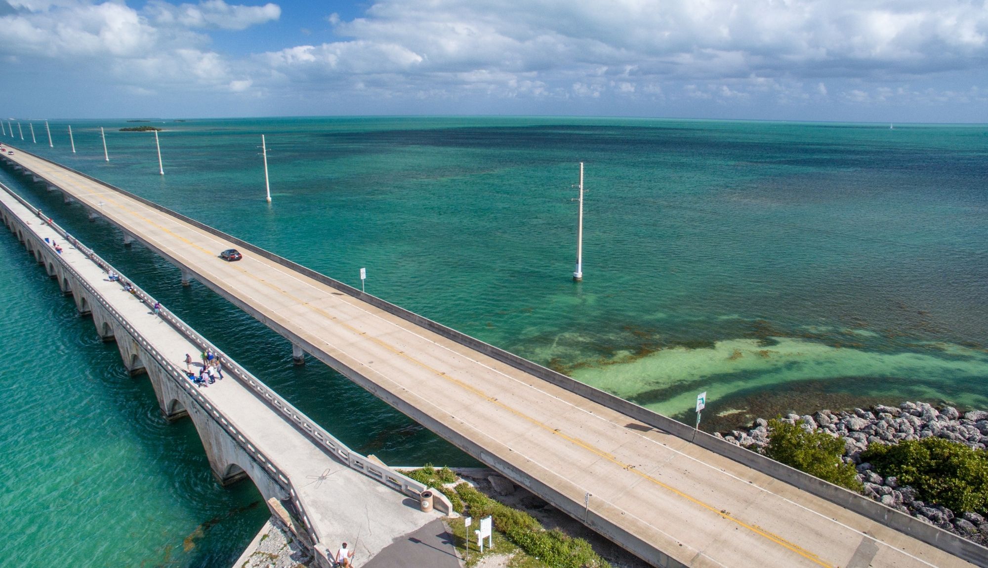 Pedestrian bridge in the Florida Keys