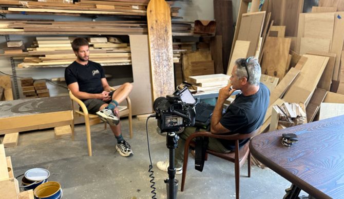 Jason Borte interviews furniture designer and surfer Philip Goold.