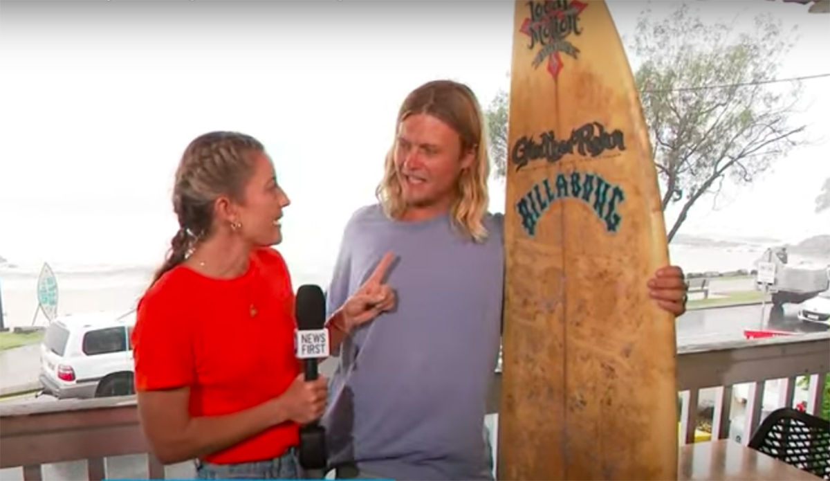 Surfer Catches Wave of His Life on $20 Board That Once Belonged to Mick Fanning's Brother