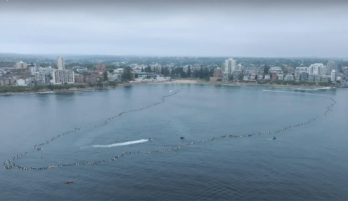world record paddle out