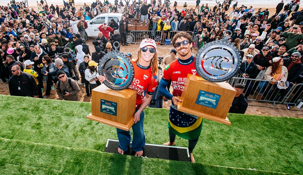 Yago Dora and Caroline Marks Win MEO Rip Curl Pro Portugal