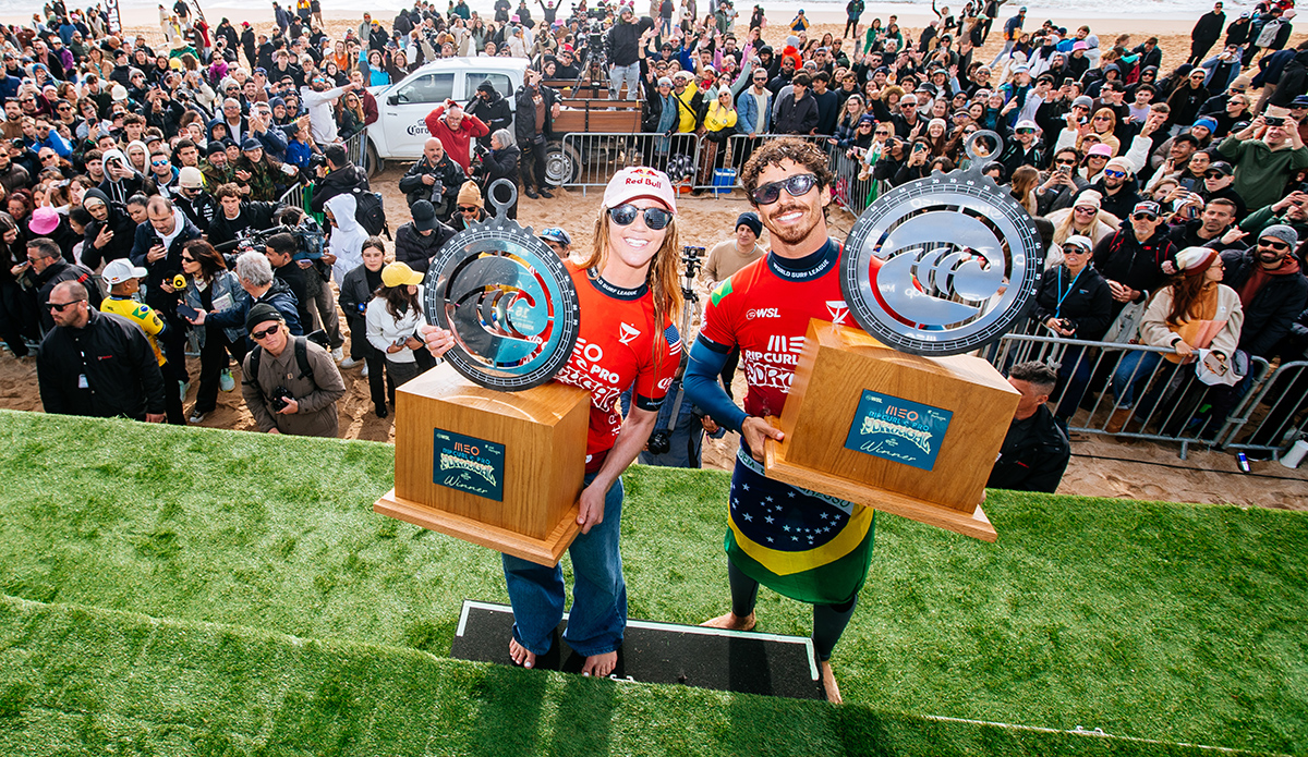 Yago Dora and Caroline Marks Win MEO Rip Curl Pro Portugal