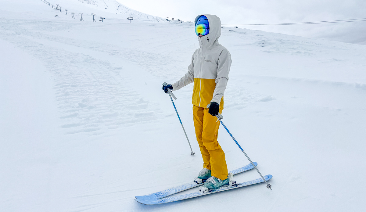 Flylow Lucy Jacket on skis