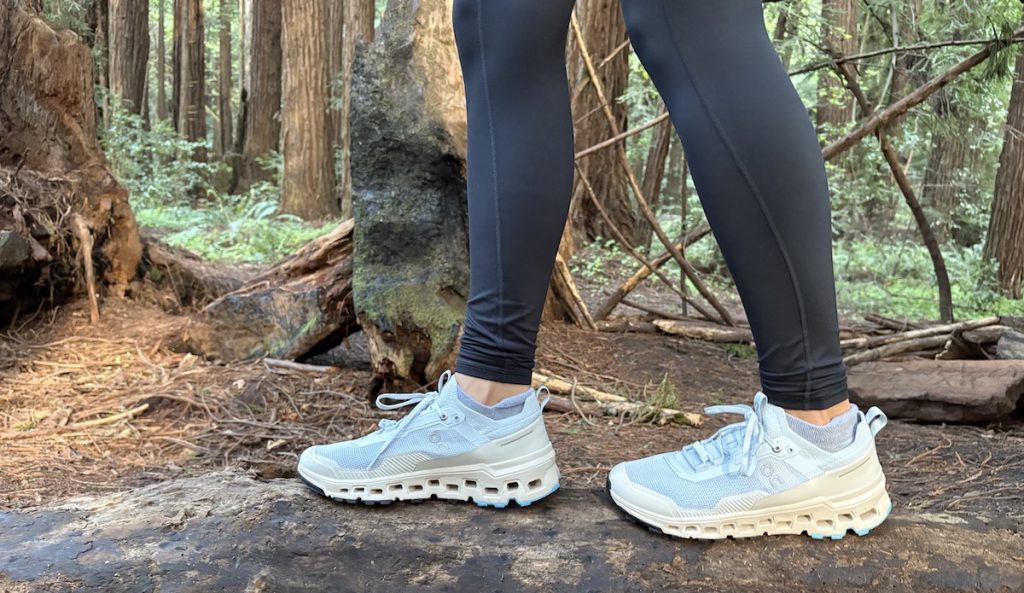 a close up of Cloudultras 2 hiking shoes