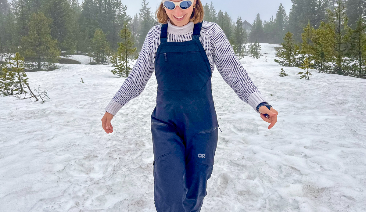 OR Skytour Ascentshell Women's Ski Bibs full body shot