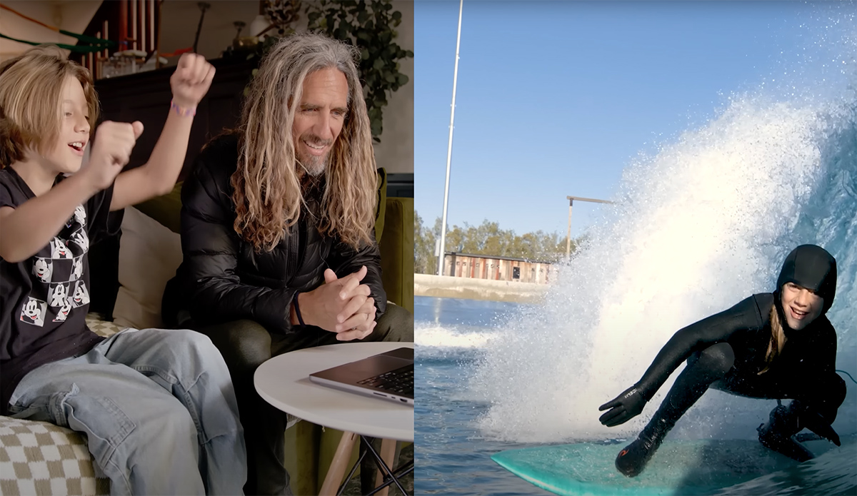 Watch Rob Machado and His 11-Year-Old Son at the Surf Ranch