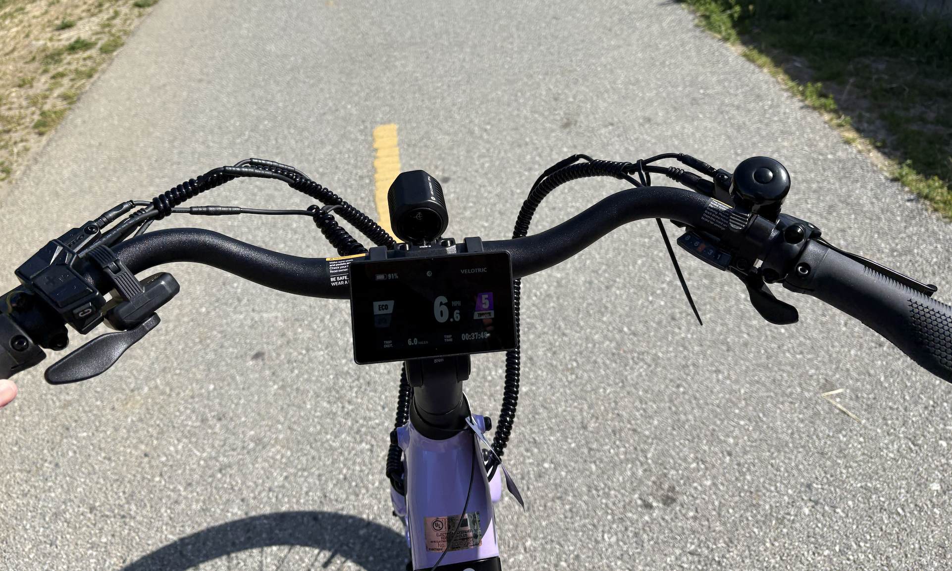 monitor on an e-bike