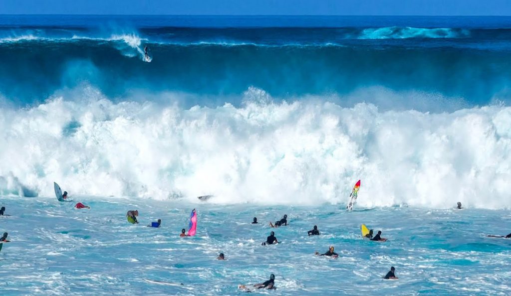 Jamie O'Brien surfing Pipeline