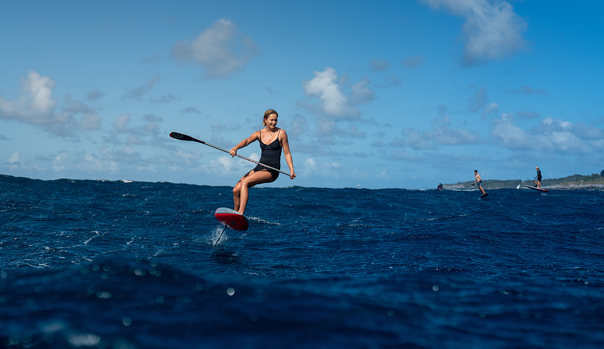 New School Waterwoman Annie Reickert Talks Big Waves, Foiling, and The Eddie