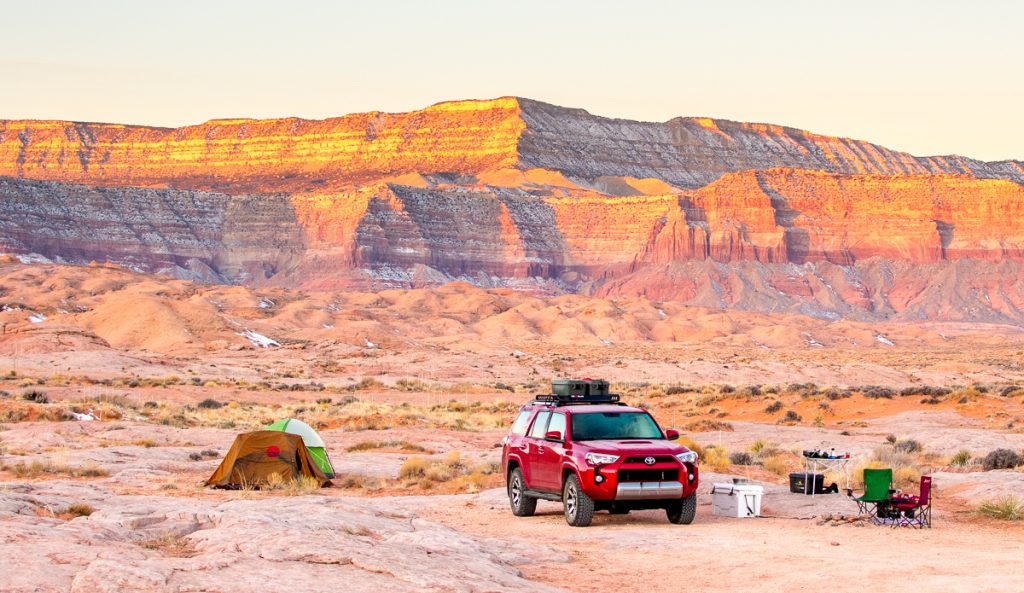 tents in the desert