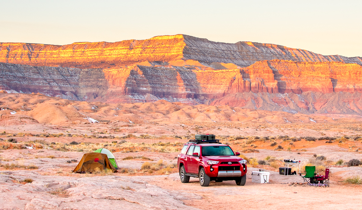 tents in the desert